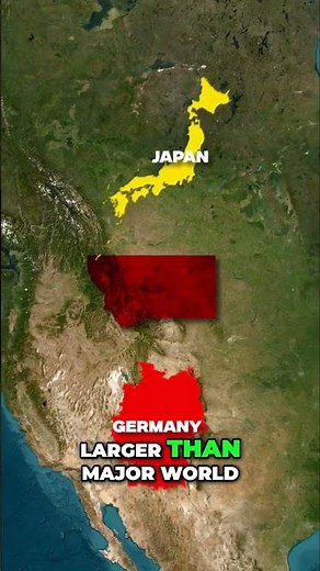 Montana Bigger Than Countries, Why So Empty #facts #shorts