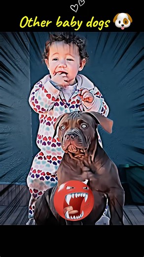 THIS DOG PROTECTS HIS LITTLE BABY😳🐕‍🦺 #shorts #shortsfeed #fyp