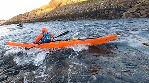 2K views · 34 reactions | One of my favourite things about sea kayaking is discovering something new about a familiar place. On our recent Tiderace Skills course, we explored this narrow gap between islands to find a great wave to practice surfing. We took it in turns to catch the wave and watched as it changed shape and size over the hour we were there. Here Linda shows us how to surf in style! | Wild Isles Sea Kayaking | Facebook