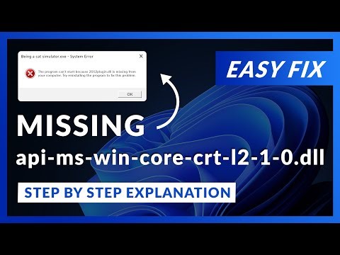 api-ms-win-core-crt-l2-1-0.dll Error Windows 11 | 2 Ways To FIX | 2021
