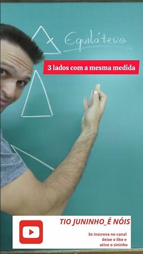 🔺Aprenda tipos de triângulos pelos ↔️ simples, rápido e fácil! 💡👉 Escaleno, isósceles ou equilátero?