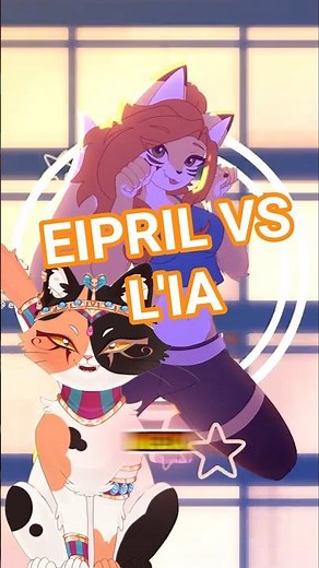 Eipril is better than AI! Do you know this killer artist? 🐈 #vtubing #2danimation #animation