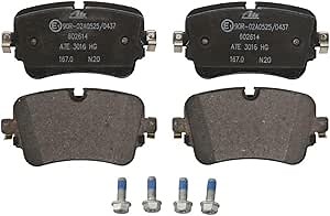 ATE Original Semi-Metallic Rear Disc Brake Pad Set 602614 for Audi