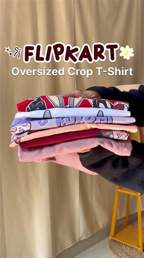 Flipkart Oversized Crop T-Shirt Haul ✨ Trendy & Affordable Finds #shorts #meeshofinds