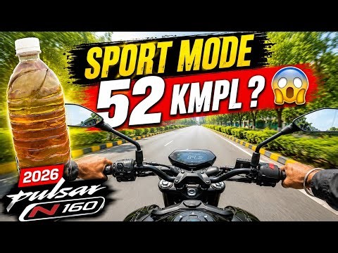 2026 Pulsar N160 SPORT MODE Mileage Test 😱 City me Kitna Deti Hai ?