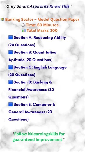 #banking sector model paper#competitive exams