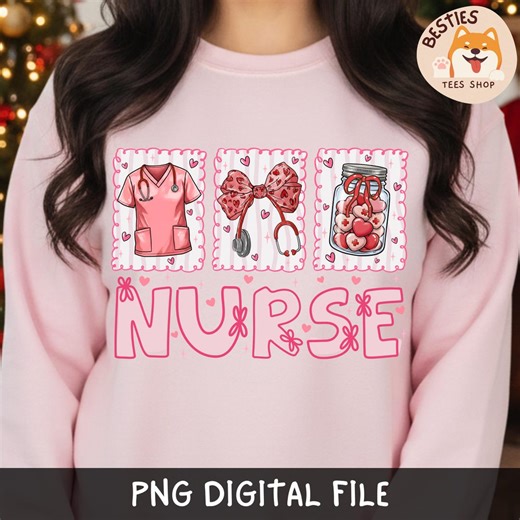 Coquette Nurse Valentine PNG, Pink Stethoscope Bow Shirt Design, Medical Scrub Top, Heart Pill Jar Png, Nurse Life Shirt, Love XOXO Nurse - Etsy