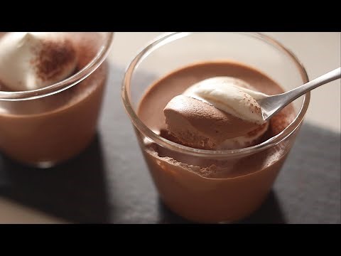 【ゼラチン無し！】材料２つでできる簡単なめらかチョコレートムースの作り方 / Smooth Chocolate mousse recipe