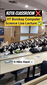 KOTA Classroom ❌ IIT Bombay Computer Science lecture ✅ #iitbombay #kota #kotacoaching #iit #iitjee