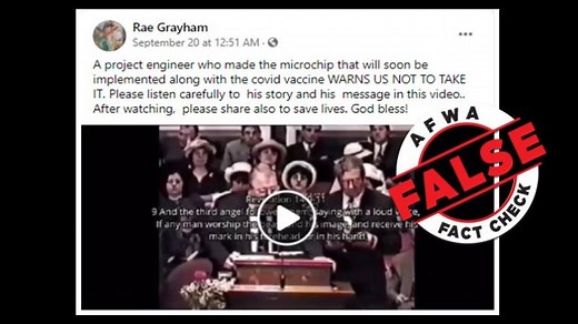 Fact Check: Do not believe this hoax about microchip implant in coronavirus vaccine