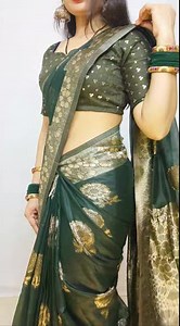 Cotton Saree Pleating Tips 💚💚 #sareedraping #saree #beautynstyle #fbreels #reels #viral | Beauty n Style