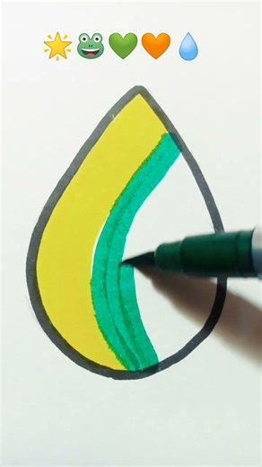 🌟🐸💚🧡💧 satisfying creative art #drawing #coloring #ternding #viral #youtubeshorts