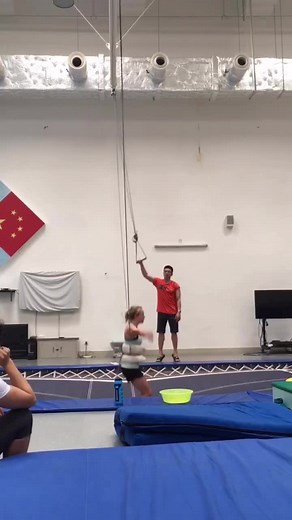 Divers Training Somersault Techniques on Land