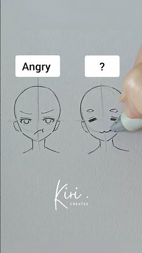 How to draw anime expressions Angry VS ??? #howtodrawanime #howtodraw #draw #mouth