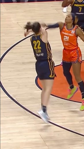 Caitlin Clark gets poked near the eye early in the game
