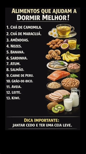 😴 ALIMENTOS QUE AJUDAM A DORMIR MELHOR! #dormir #sono #saude