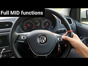 Volkswagen Polo full MID controls video || How to use Vw polo MID || Fully detailed video