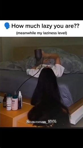 laziness level 🥱 #fypシ゚viral #100millon #snowoman #lazy #trending #sleep #hair #girl #song