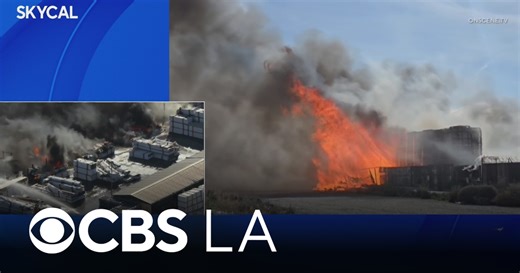 Riverside pallet yard fire forces evacuations as strong winds fuel flames