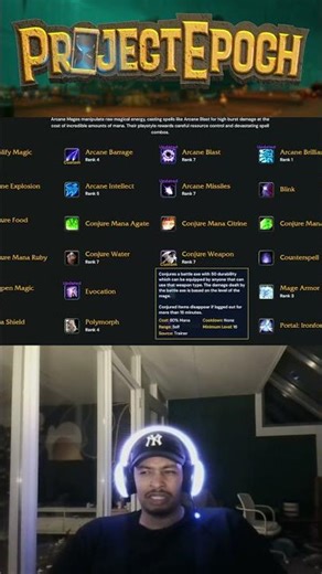 Conjure... Weapons? Project Epoch - MAGE SPELL