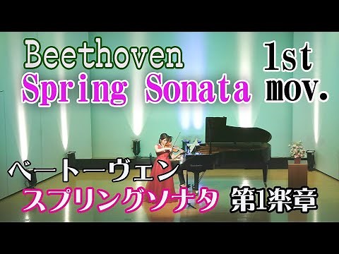 【春】ベートーヴェン ヴァイオリンソナタ第1楽章【Beethoven】Spring Sonata 1st mov.