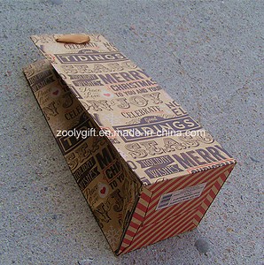 [Hot Item] Custom Logo Printing Recycle Wine Bottle Paper Bags