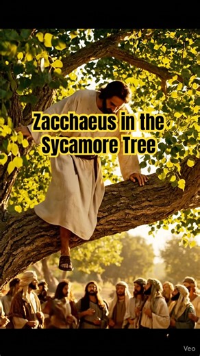 Zacchaeus in the Sycamore Tree #visualbible #bibleshorts #biblestories #asmrbible #jesus #zacchaeus