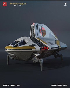 New STL files on Gambody: Phantom II Shuttle Built for makers who love a satisfying 3D printing project — this model is designed as an assembly kit with features that make the build feel “real,” not just decorative. What you can 3D print here: - Opening rear door for a more interactive display -Landing gear options: print it deployed or retracted - Two hull versions: a standard build or an LED-ready option if you want lighting later - Includes a docking connector to pair it with the Ghost VCX-10