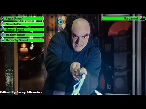 Smurfs (2011) Magic Book Shop Scene with healthbars