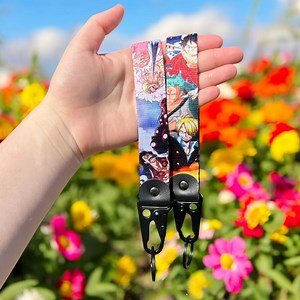 Anime Keychain Strap - Durable Keyring Lanyard - Etsy