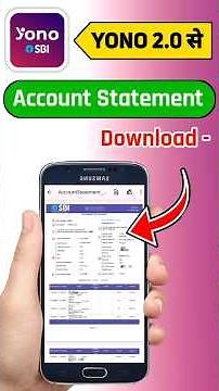 New YONO SBI Se Bank Statement Kaise Download Kare | SBI YONO 2.0 PDF Statement 2026
