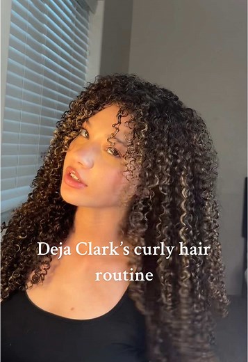 Deja Clark's Curly Hair Routine Tutorial
