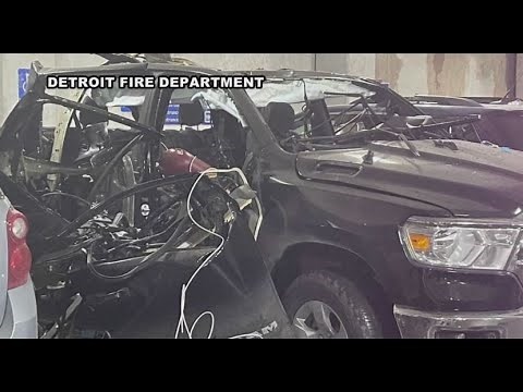 2 injured after hydrogen tank explosion inside pickup truck at Henry Ford Hospital