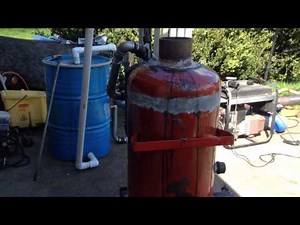 Wood Gasifier Running 10HP Generator