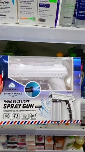 BEAUTY SUPPLY STORE on Instagram: "Keep your tools, station & workspace fresh ✨ Nano Blue Light Spray Gun available in White & Gold 💨 ✔️ Fine mist nano spray ✔️ USB rechargeable ✔️ Large spray volume ✔️ Perfect for barbers, salons & home use 📍 Judene’s Fab Hair, Shop #13, Eastwood Park Plaza, 7 Eastwood Park Road, Half-Way Tree 📲 WhatsApp / Call: 876-899-9819 🚚 Islandwide delivery available"