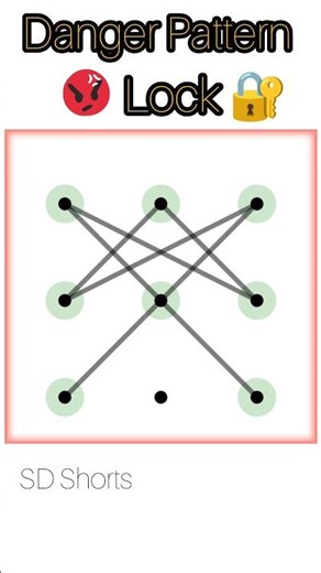 Hard Danger Pattern Lock #patternlocks #hardpattern #pattern #shorts #youtubeshorts