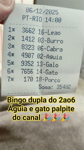 resultado do jogo de bicho das 14 horas do Rio de janeiro