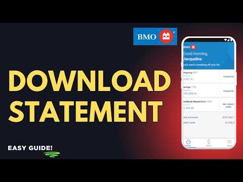How to Download a BMO Statement in PDF