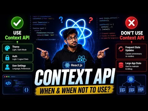 Contexts api when and when not 🚫 | 🚭