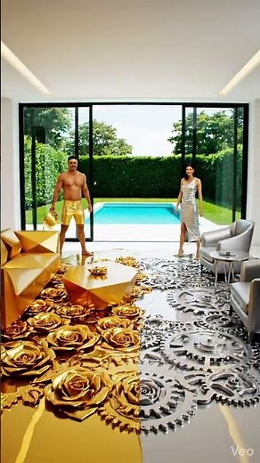 THIS DOUBLE FLOOR IS SIMPLY INSANE 😱 #epoxyfloor #diy #shorts