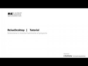 ¿Cómo insertar luminarias en Relux?