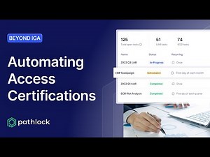 Beyond IGA: Automating Access Certifications with Pathlock