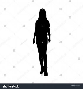 Silhouette Woman Standing Business Peoplevector Illustration Stock Vector (Royalty Free) 1576026007 | Shutterstock