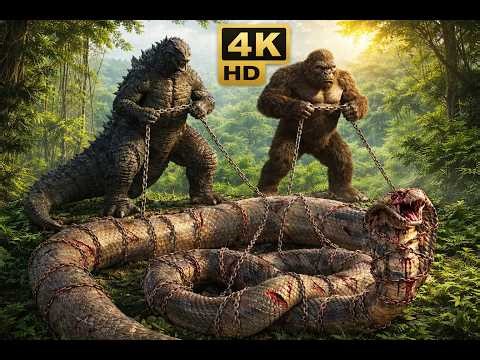 Kong And Godzilla Vs Hulk And Titanoboa