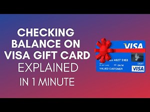 How To Check Balance On Visa Gift Card (2025)