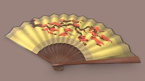 Chinese Hand Fan - Download Free 3D model by Alex Sanches (@ASanches)