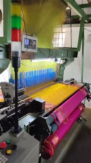 how to making saree l power loom working process l weaving machine l machine l #textile #shorts