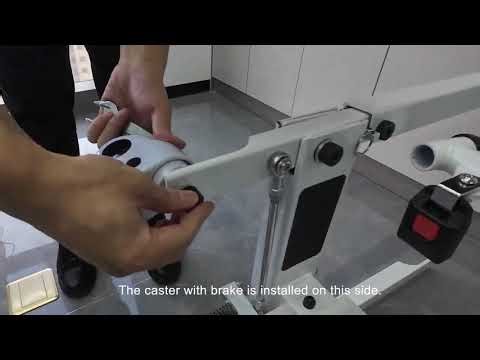 Electric Patient Lift Transfer Chair, Foldable Patient Lift for Home Installation Video