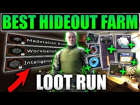 BEST + EASY Hideout FARMING Loot Run! Escape From Tarkov Tips