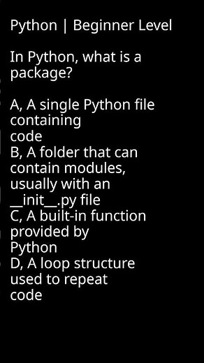 What is a Package in Python #CodingSkills #PythonEducation #ProgrammingCommunity